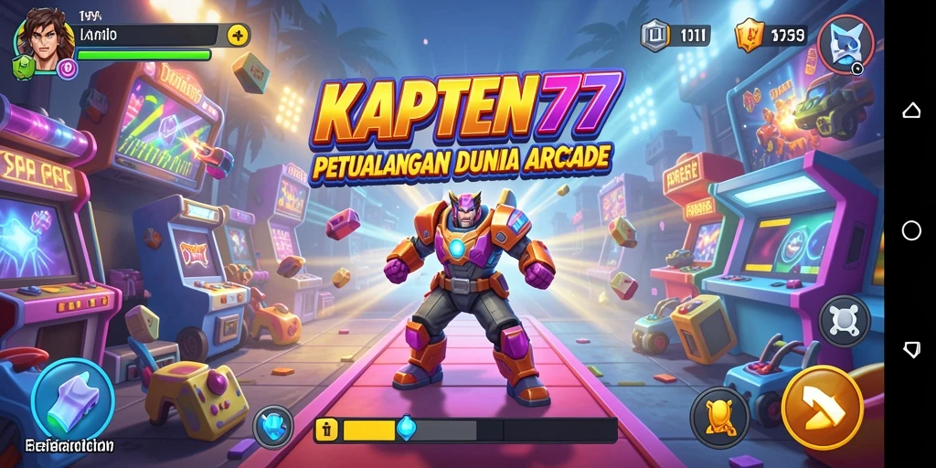 Tampilan menarik dari gameplay KAPTEN77 yang penuh aksi.